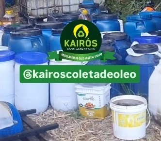 Coleta de óleo de cozinha usado